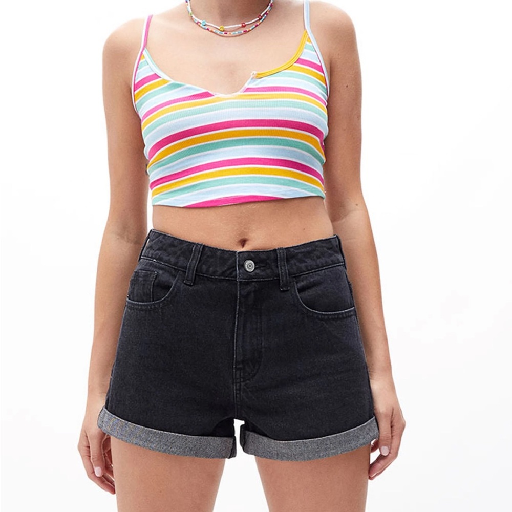 PacSun black mom shorts